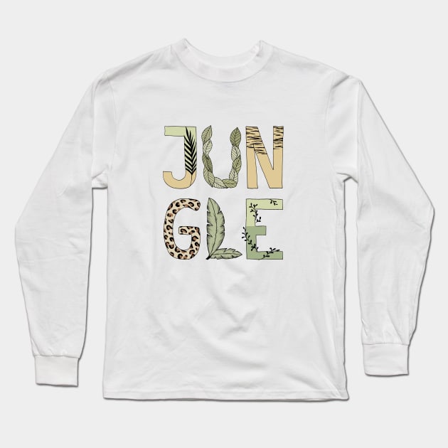 Jungle Long Sleeve T-Shirt by Barlena